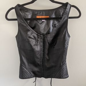 Black Bustier Vest